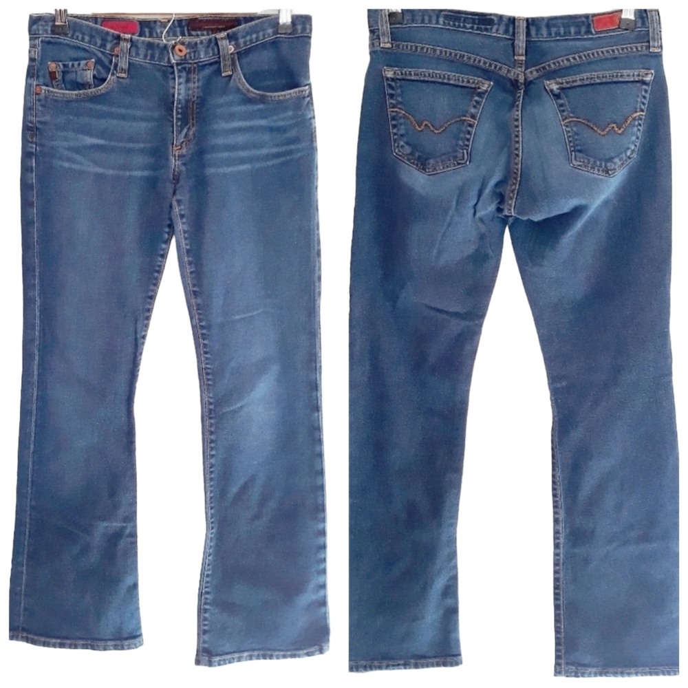 AG Adriano Goldschmied The Angel Boot Cut Low Rise Dark Wash Jeans size 28